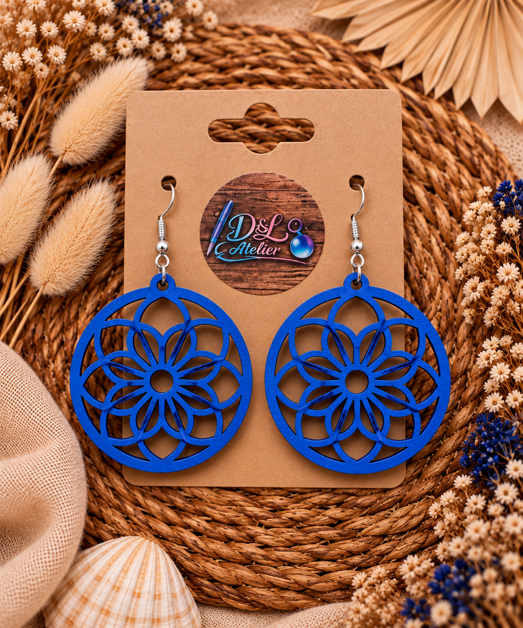 ✨🌸 Boucles d’oreilles Mandala – Élégance bohème & couleurs 🌸✨