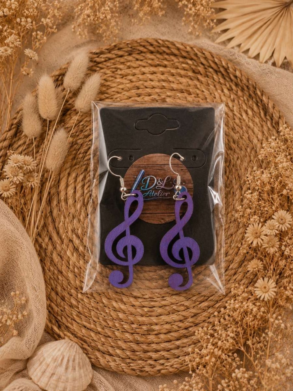 Boucle d’oreille rêve en musique
