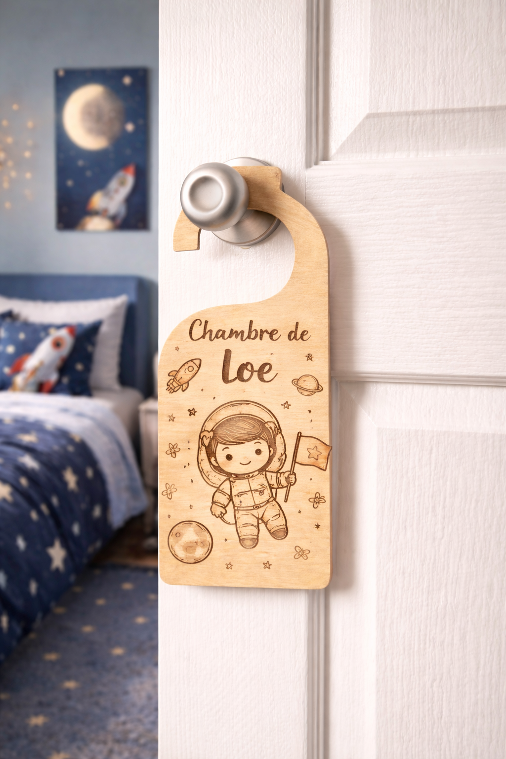 ✨ Panneau de porte personnalisé – Un univers, un prénom, une histoire ✨