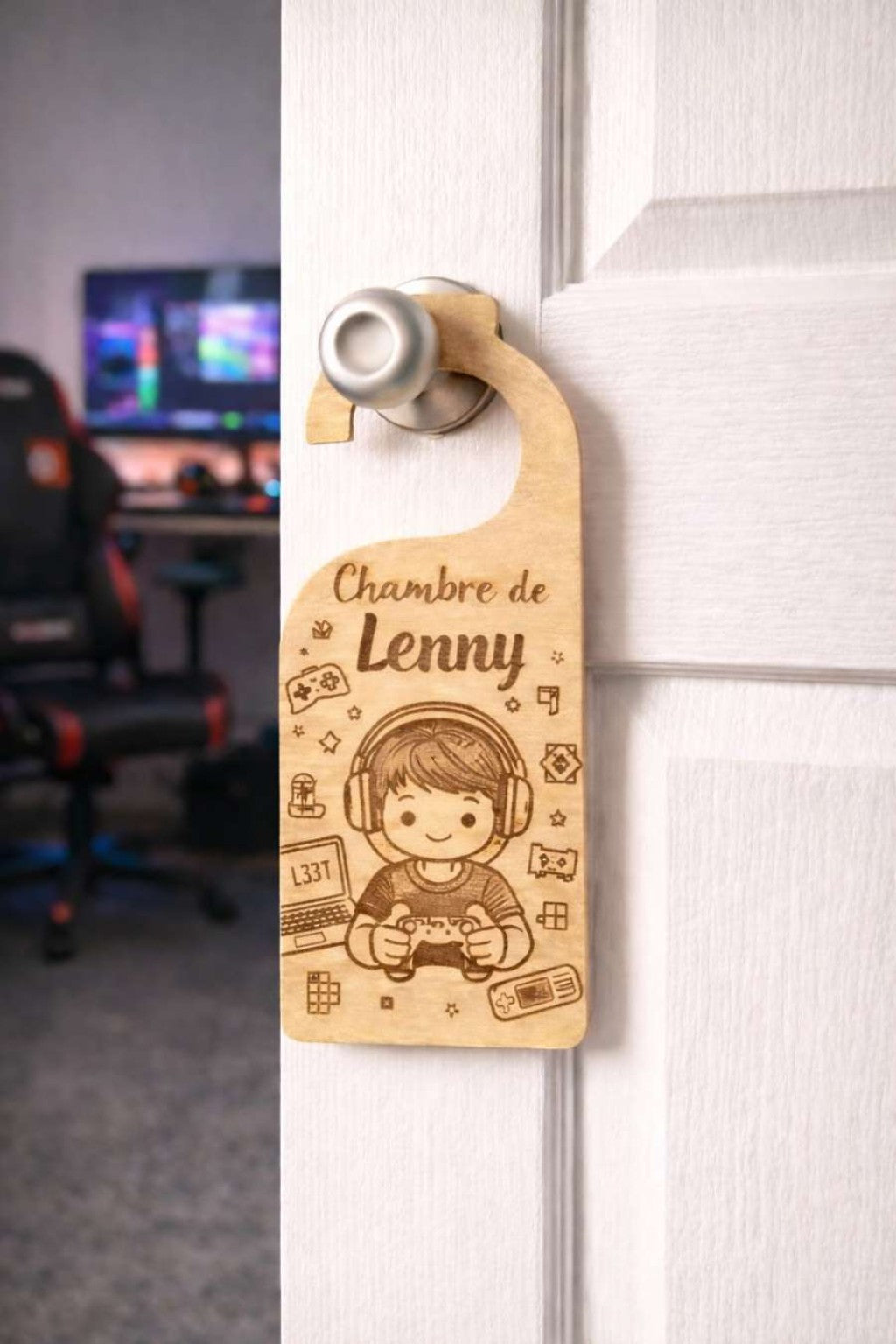 ✨ Panneau de porte personnalisé – Un univers, un prénom, une histoire ✨