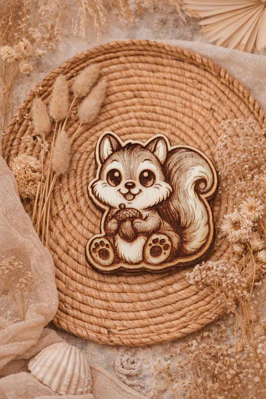 Magnets animaux en bois gravé 🐾🌿