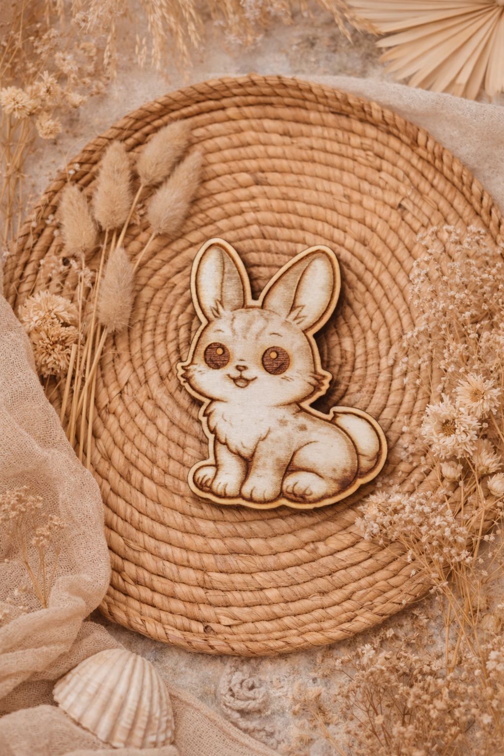 Magnets animaux en bois gravé 🐾🌿