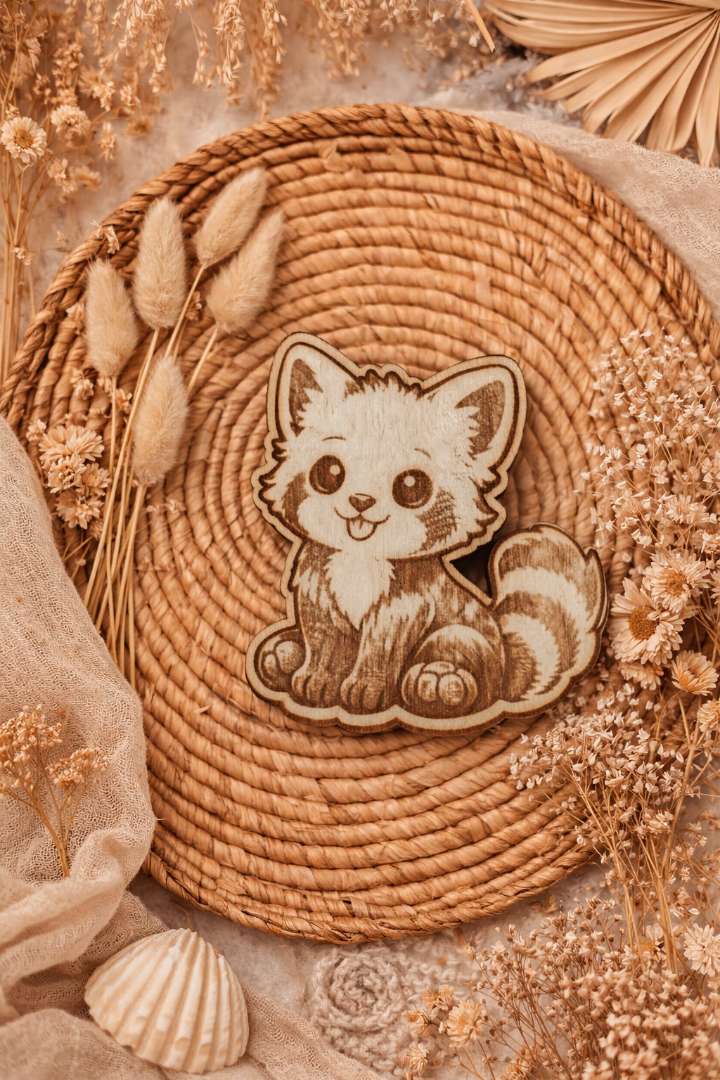 Magnets animaux en bois gravé 🐾🌿