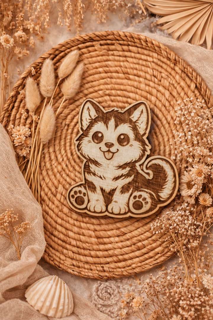 Magnets animaux en bois gravé 🐾🌿