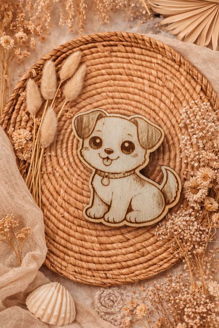 Magnets animaux en bois gravé 🐾🌿