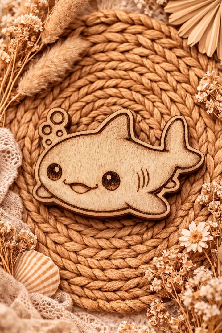 Magnets animaux en bois gravé 🐾🌿